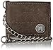 Dickies Men's Bifold Chain Wallet-High Security with ID Window and Credit Card Pockets, Brown Casual, One Size