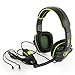 SADES SA708 Stereo Gaming Headset Heahphone for PC with Volume-Control Microphone(Green)