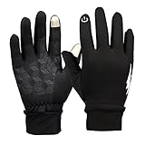 Winter Gloves, Eddis Touch Screen Gloves Thermal Gloves Driving Gloves for Men and Women and Suitable for Spring Autumn and Winter (Elegant Black, M)