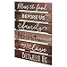P. Graham Dunn Bless The Food Before Us Brown Distressed 17 x 24 Inch Solid Pine Wood Skid Wall Plaque Sign