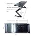 Desk York Portable Table for Computer – Adjustable Light Stand for Laptop – Widest Leg Area in The Market – Recliner Bed Lap Tray – 2 Built in Fans – Mouse Pad and USB Cord Included – Blackthumb 4