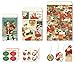 Cavallini 12-Pack Petite Vintage Christmas Parcel Set
