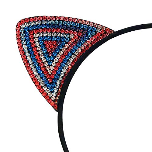1 Patriotic+American+Bejeweled+Headband+Accessory