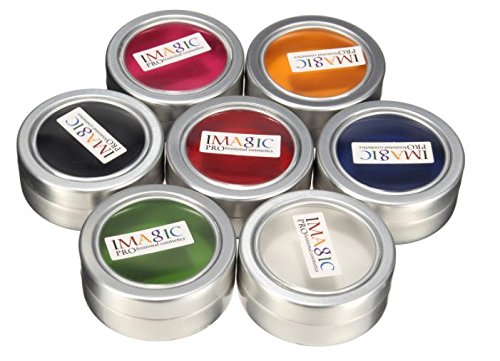 7 Colors Facial Body Art Oil Paints Drawing Cosmetic Cosplay Halloween Painting by ShopIdea (Orange red)