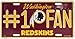 Rico Industries Washington Redskins License Plate Number One Fan