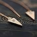 Threader Drop Earring Dangle Ear Long Bar Chandelier Tassel Chain Retro Triangle Crystal Ear Line Jewelry Triangle