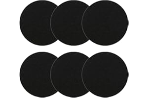 IUOCZI Kitchen Compost Bin Charcoal Filter 7.25 Inch Diameter Extra Thicker & Bigger-Over 3 Years Supply- Longer Lasting Activated Charcoal Odor Trapping Filters (0.4inch/10mm Thickness), Round (6 Pack)
