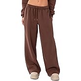 Ugerlov Wide Leg Sweatpants Women 2026 Trendy Fleece Lined Baggy Sweat Pants Athletic Lounge Sweatpant with Pockets