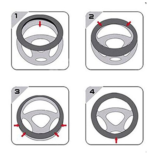 6 SHIAWASENA+Steering+Universal+Anti+Slip+Odor+Free