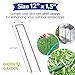 Green Garden 12 Inch [ 9 Guage ] Garden Landscape Staples Stakes Pins SOD | 50 Pack | Galvanized Steel | for Weed Barrier Fabric, Ground Cover, Soaker Hose, Lawn Drippers, Drip Irrigation Tubing