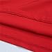 BLDO Women's Ruffles Off Shoulder Solid Chiffon Blouse Crop Top (XL, Red)