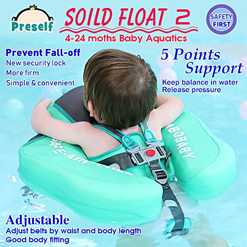 image for Preself Baby Solid Folat Ring 2 Infant Toddler Safety Aquatics Swim Fl