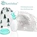 Bumblebee Manual Breast Pump with 30PCS Milk Storage Bags Breastfeeding Collection Milk Pump with Star Shape Silicone Stopper with lid in Gift Box Food Grade Silicone Breast Pump