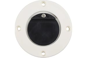 Boat drain port with one way check valve, crafted from ABS to long lasting performance, prevents backflow and maintains dry b
