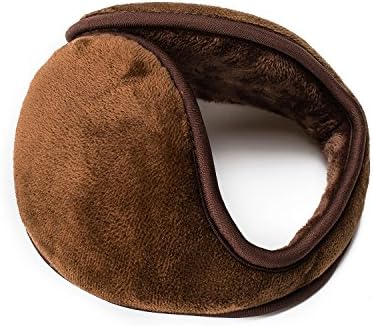 FAMY Ear Warmer Unisex Classic Fleece Earmuffs Winter Accessory Outdoor EarMuffs（Brown）