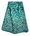 SanVera17 African Lace Net Fabrics Nigerian French Fabric Rope Embroidered and Manual Beading Guipure Cord Lace for Party Wedding 5 Yards (Sky Blue)