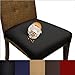 SmartSeat Dining Chair Cover and Protector (Metro Black), Removable, Waterproof, Machine Washable, Stain Resistant, Soft, Comfortable Fabric for Kids, Pets, Entertaining, Eldercare