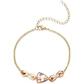 Hefestus Flower Bracelets for Women,Real Pressed Flower Bracelet,Unique Handmade Design,Cute Bracelet,Thoughtful Gift for Christmas,Valentine's,Mother's Day