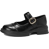 Stunner Women's Chunky Low Block Heel Dress Shoes Mary Janes Heels for Women Comfortable Closed Toe Work Pumps 2
