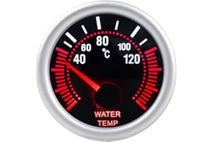 ETOPARS Universal Car Vehicle 2inch 52mm Smoke Tint Len Water Temp Temperature Gauge Meter Kit Bright Light Display Racing Ga
