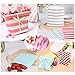 NUIBY Biodegradable Paper Candy Cookie Bags - Food Safe Favor Bags for Parties - 100 Count, Assorted 4 Designs (Grey)