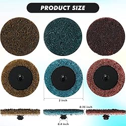 150 Pcs Sanding Discs Set 2 Inch Roll Lock Discs