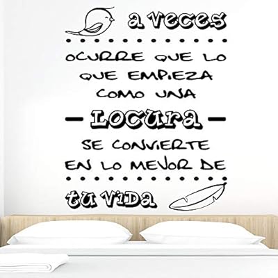 Docliick Vinilos De Pared Decorativo Con Frase Decorativa A Veces