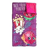 Shopkins Girls Sleeping Bag Purple Slumber Bag Tote