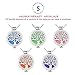 Wish House Tree of Life Necklace Aromatherapy Essential Oil Diffuser Necklace, Hypoallegenic Stainless Steel Locket with 24