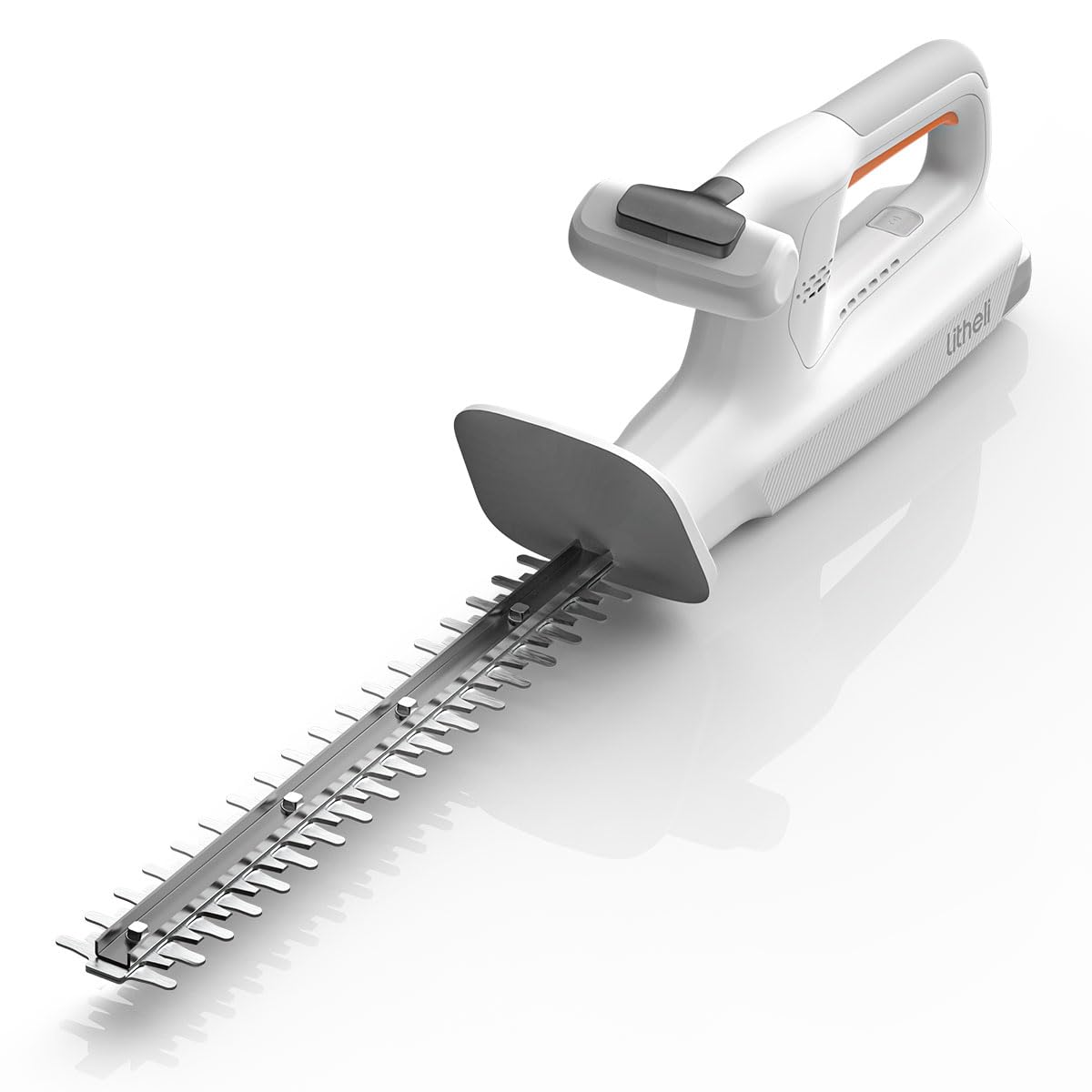 Litheli 20V Cordless Hedge Trimmer 15.7″ (5/8″ Cut), 3.75lbs Ultra-Lightweight Battery Powered Bush Trimmer with Hardened Steel Dual Action Blade, Portable Shrub Trimmer for Garden Yard & Branch