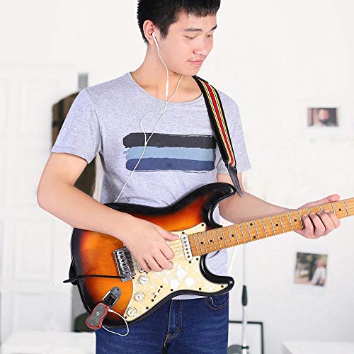 Guitar Effector, Portable USB Rechargeable Long Service Bluetooth 5 Sound Modes 6.35MM Guitar Synthesize Connector