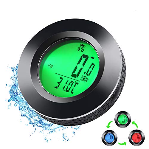 Contachilometri per Bici Wireless, Ciclocomputer Wireless Senza Fili, Impermeabile Computer da Bici, Contachilometri…