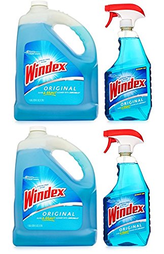 Windex Glass Cleaner Plus Refill, 32 Oz And 128 Oz 