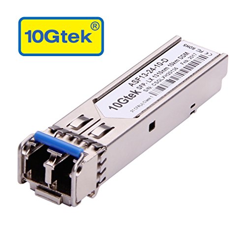 10Gtek for Mikrotik Compatible S-31DLC20D, 1.25 Gigabit SFP Transceiver Module, 1000Base-LX, 1310nm, 10KM