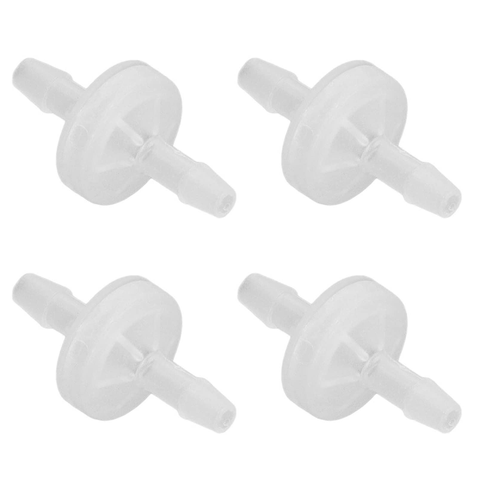 12pcs Aquarium Check Valve 4mm One Way Valve,12pcs Aquarium Check Valve 1 Way Check Valve Ozone Resistance Oil Resistant Air Valve PP Check Valve for Fish Tank Chemical Industry (4mm)