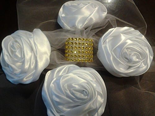 Set Of 65pc Gold 6 Row Mesh Rhinestone Napkin Ring Holders For Wedding Supplies Party Holder Decoration Tabletop Accessories