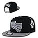 WHANG Mexico Graphic Snapback, Black/Grey, One Size (W79-MEX-BLKGRY)