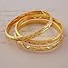 Cy trendy 3pcs/lot 18K Gold Plated Lady's Bangle Carved Bracelet Lucky Stars Fashion Women's Jewelry