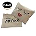Cosmetic Makeup Bag - TWO PACK - Case for Make Up - Trend Clutch (Contains my face/lips and lashes)