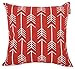 Accent Home Cotton Canvas Throw Cushion Cover Printed Both Side For Home Sofa Couch, Chair Back Seat,4pc pack 18x18