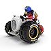 Remote Control Amphibian Stunt Vehicle, Land & Water Racing Motorcycle, Race Bike with Light