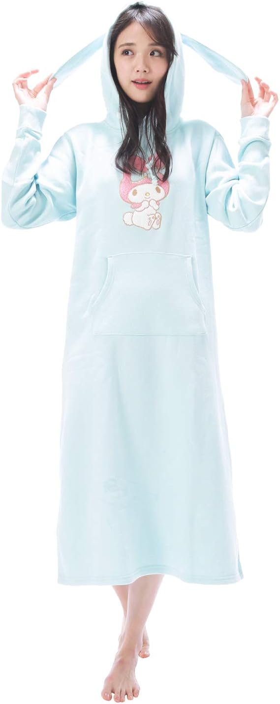 Amazon Sanrio サンリオ マイメロディ 裏起毛 マキシワンピース 長袖 裏毛素材 選べる柄 選べるサイズ レディース ルームウェア パジャマ ポケット付 大人用 高校生 中学生 Mサイズ Lサイズ トレーナー パーカー 通販