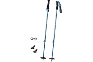 Oshhni Skiing Poles with Snow Baskets Portable Multifunctional Boot Tips Skiing Sticks for Slope Outdoor Adventures Piste