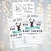 Hadley Designs 50 Oh Deer A Little Buck Is Almost Here Baby Shower Invitations For Boy - Baby Sprinkle Invitations, Cute Baby Shower Invites For Boy Woodland Baby Shower Invitations For Boy
