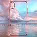 iPhone X Case, RANVOO Ultra Thin Clear Case Slim Fit Soft TPU Cover Premium Gel Flexible Bumper [Supports Wireless Charging] for iPhone X/10-Red