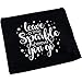 Positive Messages Canvas Cosmetic Bag and Travel Makeup Zipper Pouch Organizer Set for Wedding