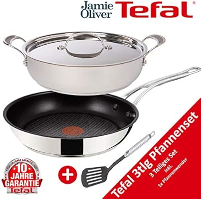 Tefal H60135 Jamie Oliver - Juego de sartenes (4 piezas, aptas ...