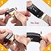 Compatible Gear Fit2 Pro/ Fit2 Band, OenFoto Metal Stainless Steel Replacement Accessories Strap Magnet Lock Samsung Gear Fit 2 Pro SM-R365/SM-R360 Smartwatch (Black, Large)
