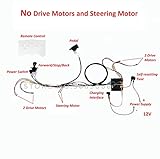 E FAST Kids Ride On Cars 12V DIY Harness Transform Complete Set of Remote Control Circuit Borad Wires Switch, 4WD Children Electric Ride On Car Accessories