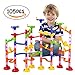 BATTOP Marble Run Railway Toy Marble Run Coaster Railway Construction Child Building Blocks DIY Game for Over 4 Years Old Kids